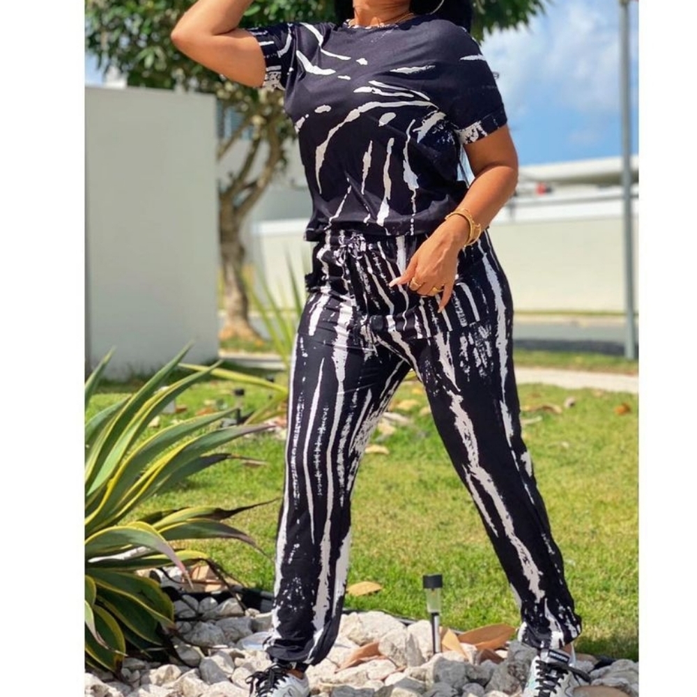 Short sleeve jogger set